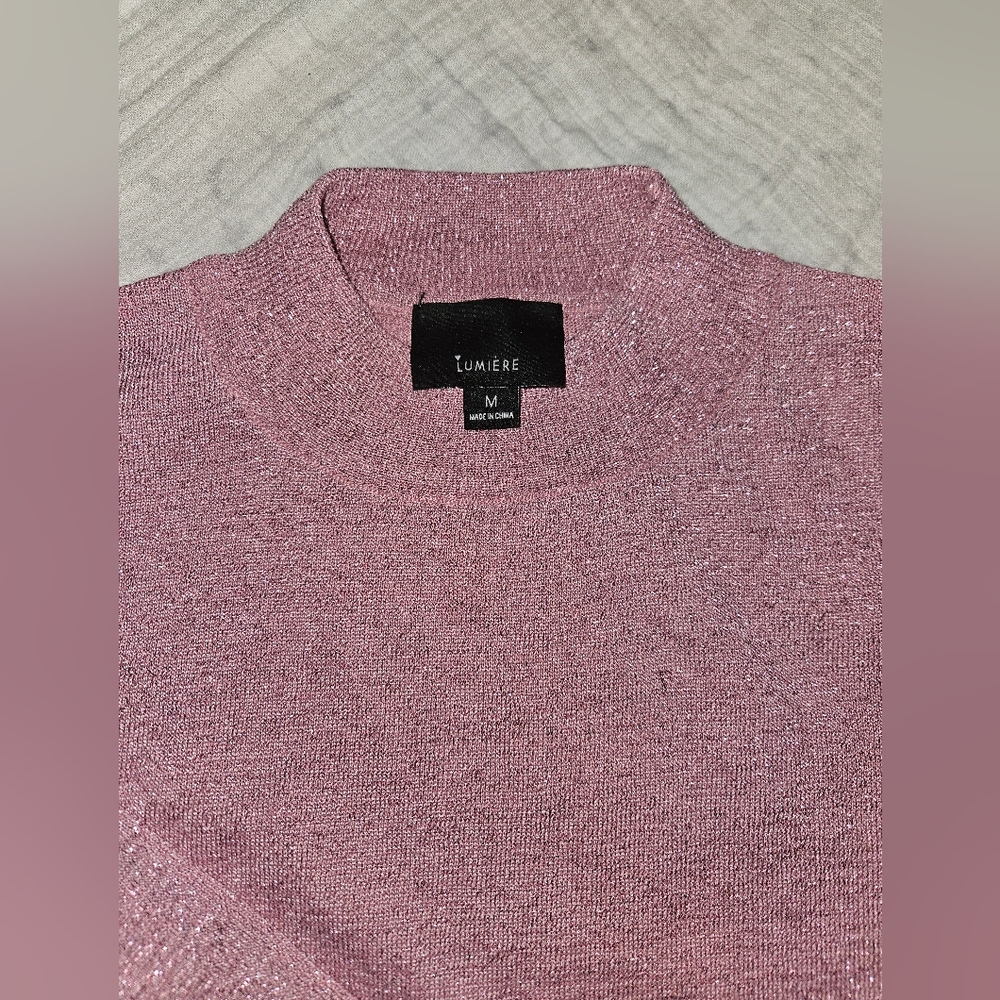 Lumiere Sweater M Metallic Pink